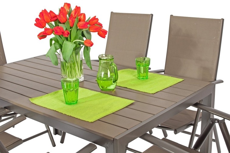 Zestaw Ogrodowy Modena 6-Osobowy Brązowy