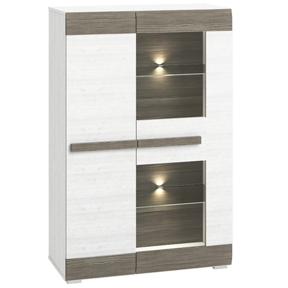 Komoda BLANCO 05-01 Sosna Śnieżna/MDF New Grey