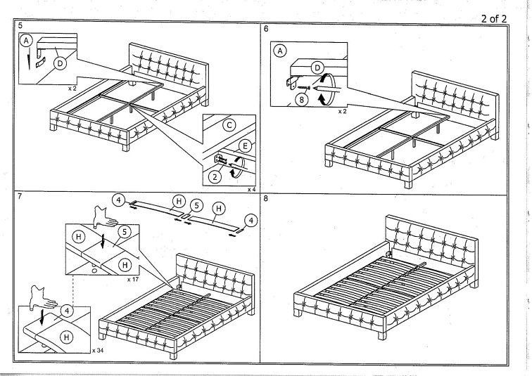 Łóżko BARCELONA 160X200 Szary/Dąb Tap. 23