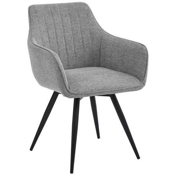 Krzesło BALLO Brego Szary/Czarny Mat