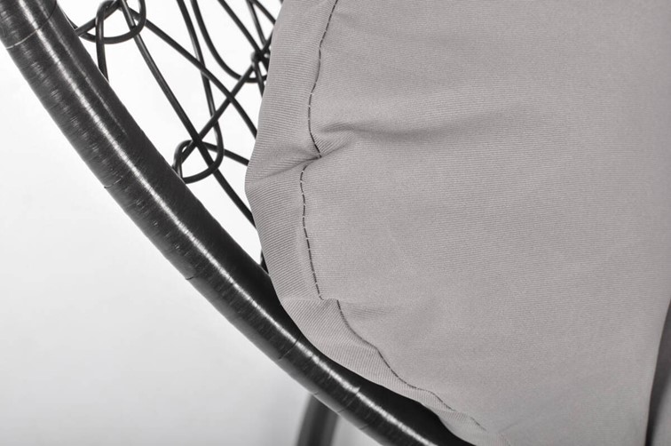 Fotel Wiszący BAHAMA Czarny/Szary