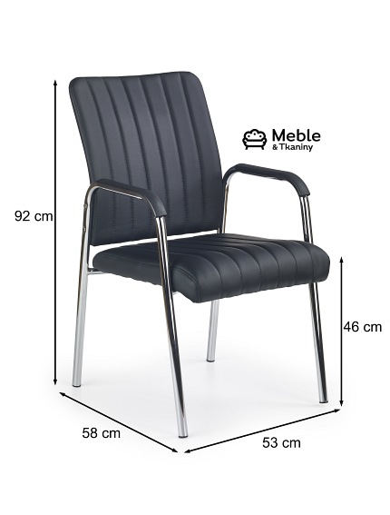 VIGOR fotel pracowniczy/konferencyjny czarny