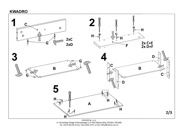 Ława KWADRO Dąb Sonoma