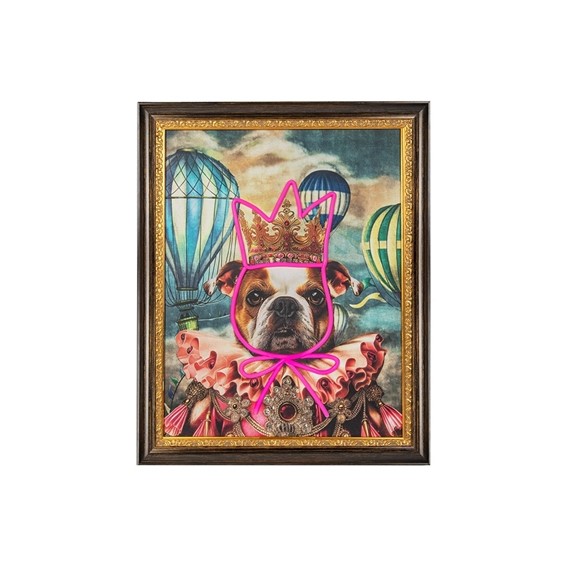 Obraz NEON BULLDOG BALOON  80x100cm