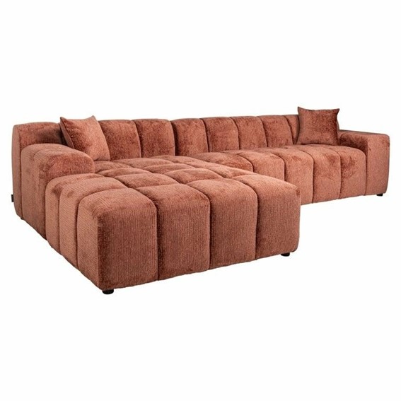 Sofa Narożna CUBE L Bordowy