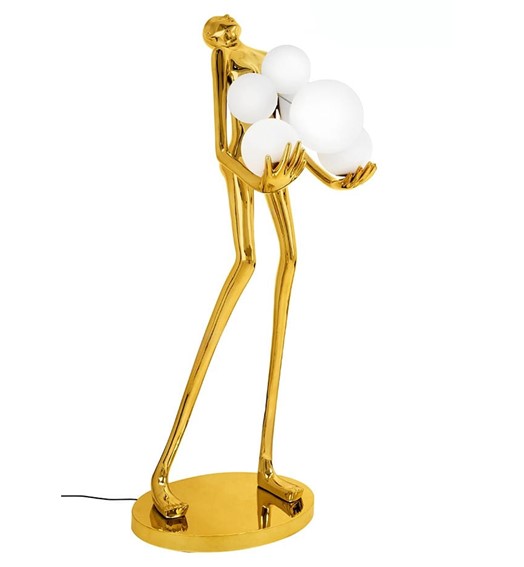 Lampa Podłogowa HUMAN GOLD PREMIUM Złoty