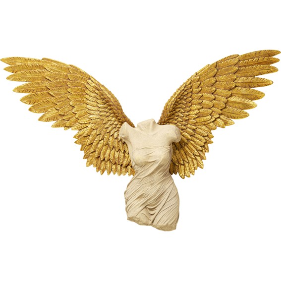 Dekoracja Ścienna GUARDIAN ANGEL 124x71 cm Marmur/Złoty