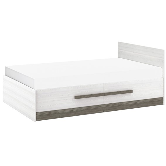 Łóżko BLANCO 1701 Sosna Śnieżna/MDF New Grey