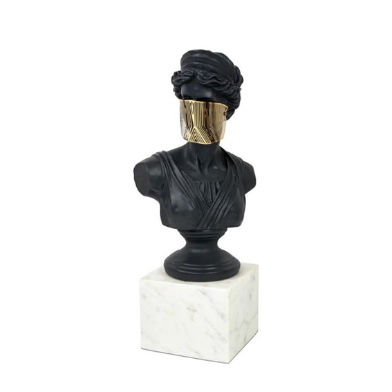 Dekoracja BUSTO MASKED LADY 50 cm