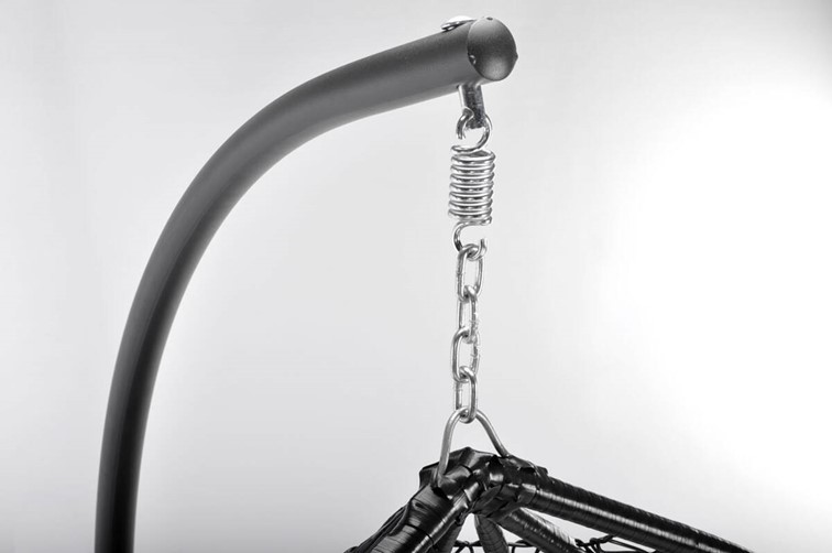 Fotel Wiszący BAHAMA Czarny/Szary