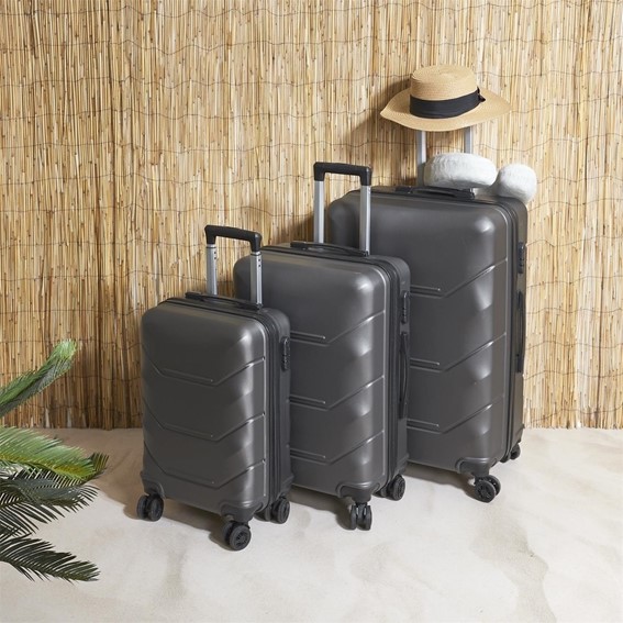 Zestaw Trzech Walizek Szary