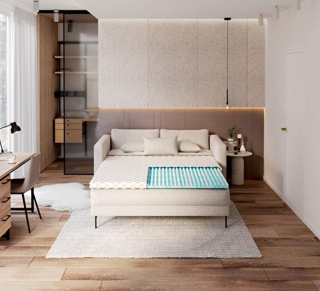 Nakładka Na Materac MALTA Z PIANKĄ 4cm 90x200