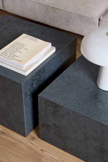 Zestaw 2 Stolików Kawowych DICE Czarny