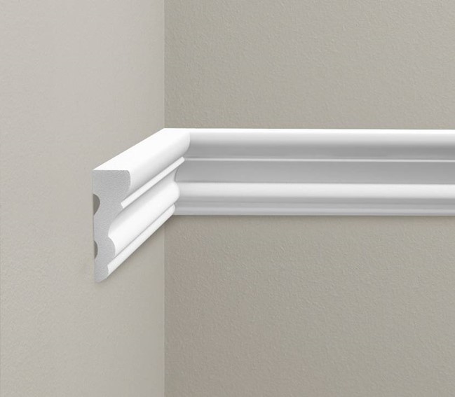 Listwa Naścienna Gładka LNG-03 Flex 235 cm Biały