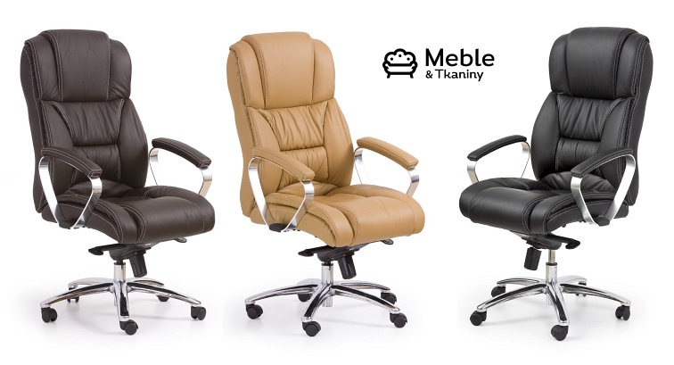 Fotel Gabinetowy FOSTER Jasny Brąz