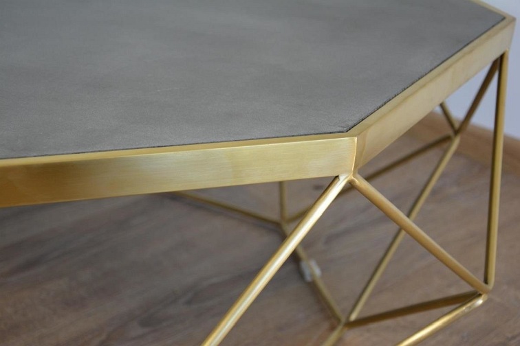 Stolik kawowy GLAMOUR GL1714 fi106 Złoty