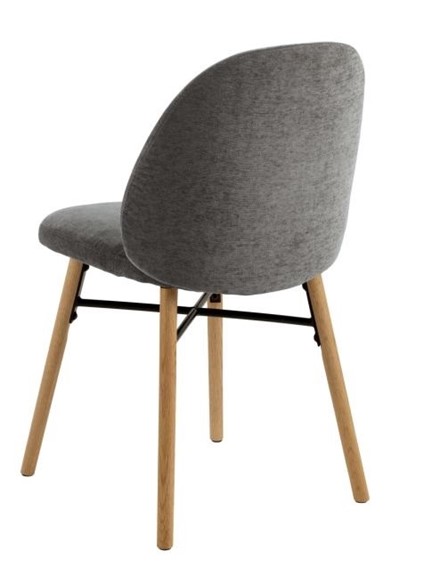 Krzesło SOPHIA Szary Ciemny/Dąb