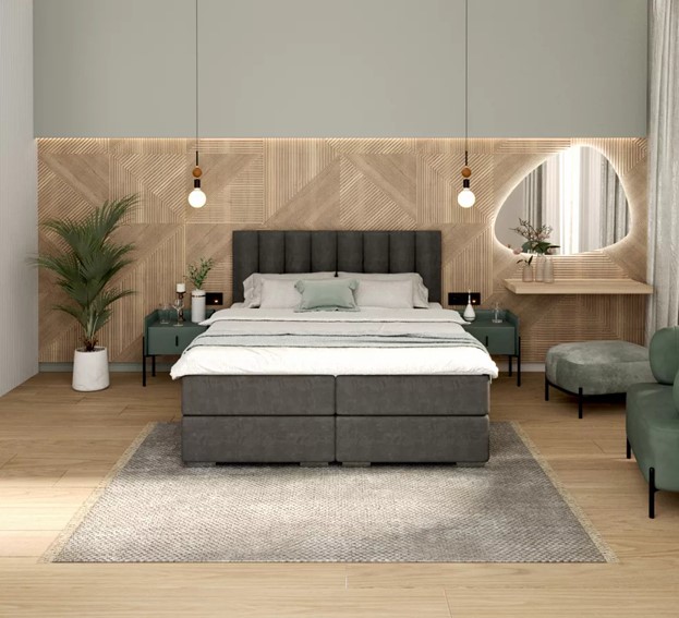 Łóżko Kontynentalne LINCOLN 140x200