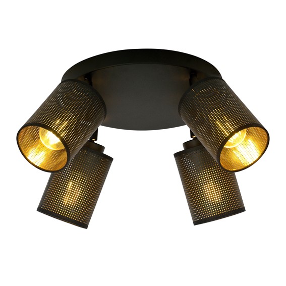 Lampa Sufitowa BRONX 4 PREMIUM Czarny