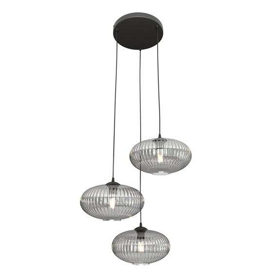 Lampa Wisząca COCO 3 PREMIUM Czarny/Granatowy