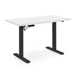 Biurko B54 z Funkcją Regulacji Wysokości Biały/Czarny