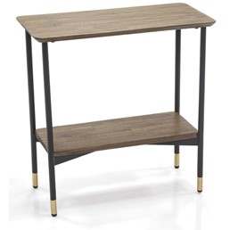 Stolik MAZE L07-60 30x60cm Czarny/Brązowy