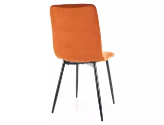 Krzesło DAREN Velvet Cynamonowy/Czarny Mat