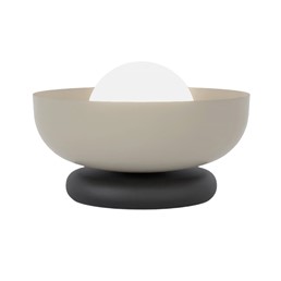 Lampa Nocna OZZY LN1 Czarny/Beżowy