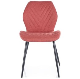 Krzesło MIKE Nea Czarny Mat/Grejpfrutowy 56
