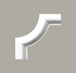 Narożnik Naścienny Gładki LNG-09-3 15,5 cm Biały