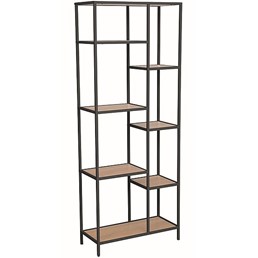 Regał COSTA A Czarny/Dąb