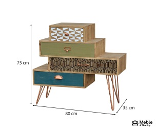 Komoda PORTOFINO 039 35x80x75 Brązowy
