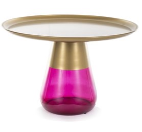 Ława TIFFANY B fi70 Fioletowy/Złoty Mat