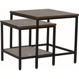 Ława WENDY B Czarny/Brąz Rustykalny