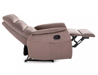 Fotel Rozkładany SOLON M Velvet Cappuccino/Czarny