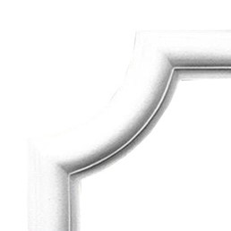 Narożnik Naścienny Gładki LNG-09-3 15,5 cm Biały