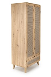 Szafa BORNEO S-1 Dąb Artisan/Czarny