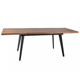 Stół Rozkładany FRESNO (150-210)x90 Dąb/Czarny