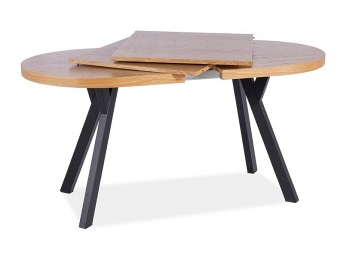 Stół Domingo II 140x80 Dąb/Czarny