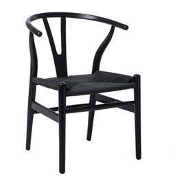 Krzesło WICKER Czarny