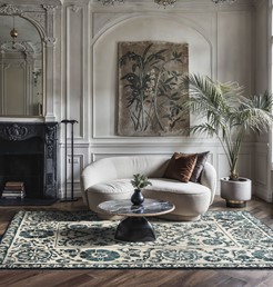 Dywan SUZANI NOTOS 9733 140x200 cm Beżowy/Turkusowy