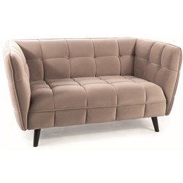 Sofa CASTELLO 2 Velvet Wenge/Ciemny Beż Bluvel 40