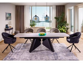 Krzesło BORGO Raven Ciemny Szary/Czarny Mat