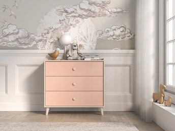 Komoda MEVEL 06 Beżowy/Róż