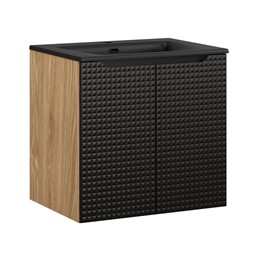 Zestaw Meblowy SKY 60cm Dąb Olejowany/Czarny Mat