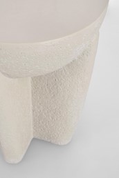 Stolik Kawowy CAESAR Fi38cm Biały