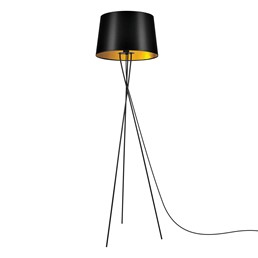 Lampa Podłogowa REMI GOLD K-4358 Czarny/Złoty