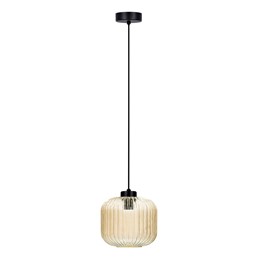Lampa Wisząca CLARK K-5650 Bursztynowy/Czarny