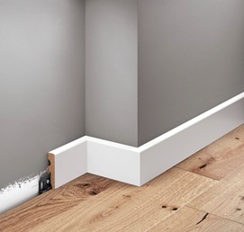 Listwa Przypodłogowa MDF Laminowana LMDF-01 220 cm Biały Półmat