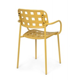 Krzesło Ogrodowe CLOVER ARM Żółty